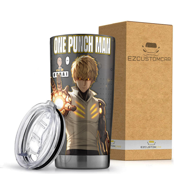 Genos Travel Mug - Gift Idea for One Punch Man fans - EzCustomcar - 1