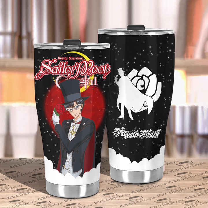 Tuxedo Mask Travel Mug - Gift Idea for Sailor Moon fans - EzCustomcar - 3