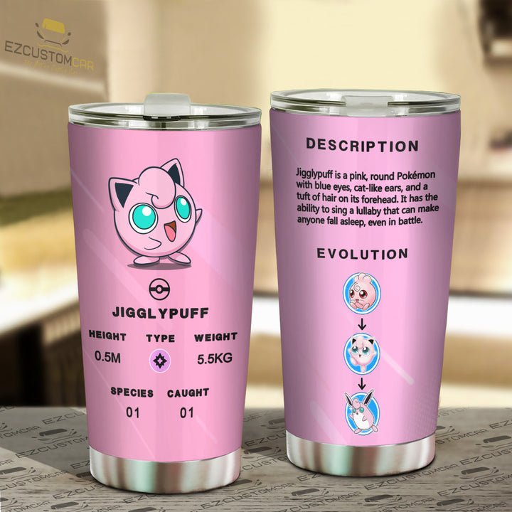 Jigglypuff Travel Mug - Gift Idea for Pokemon fans - EzCustomcar - 2