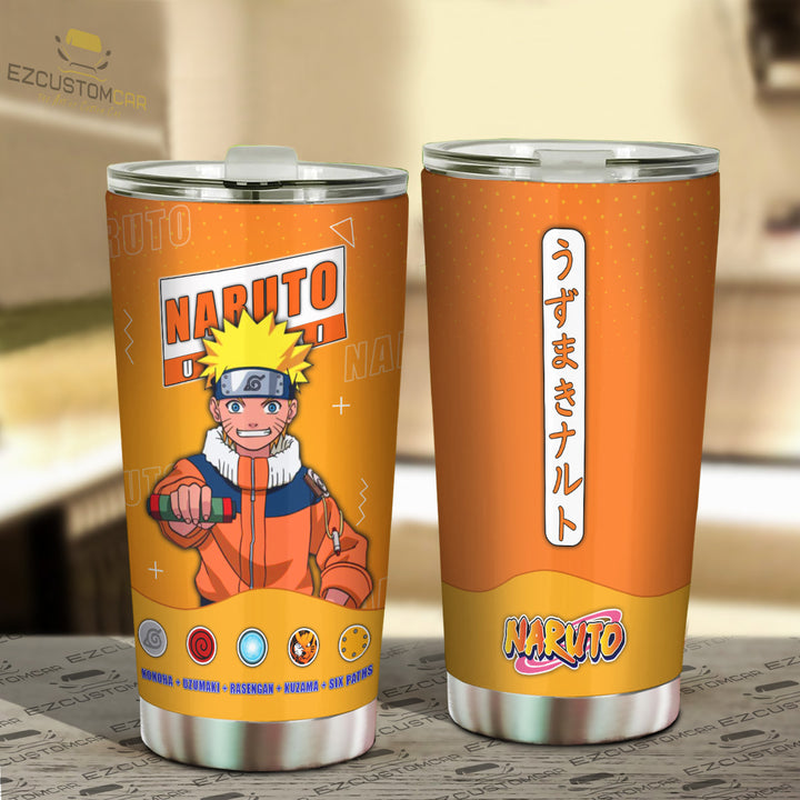 Naruto Uzumaki Tumbler - Personalized Naruto custom Travel Tumblers - EzCustomcar - 2