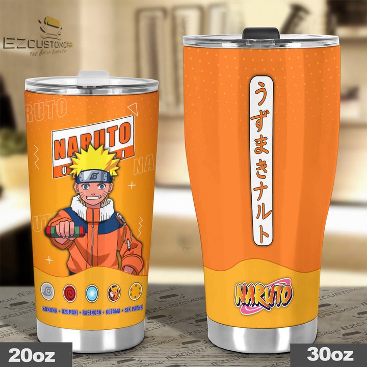 Naruto Uzumaki Tumbler - Personalized Naruto custom Travel Tumblers - EzCustomcar - 4