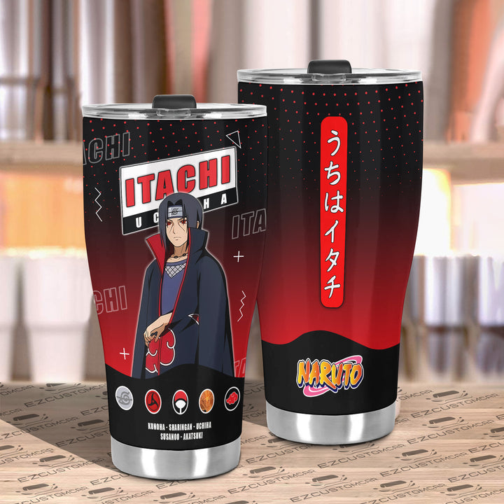 Itachi Uchiha Tumbler - Personalized Naruto custom Travel Tumblers - EzCustomcar - 3