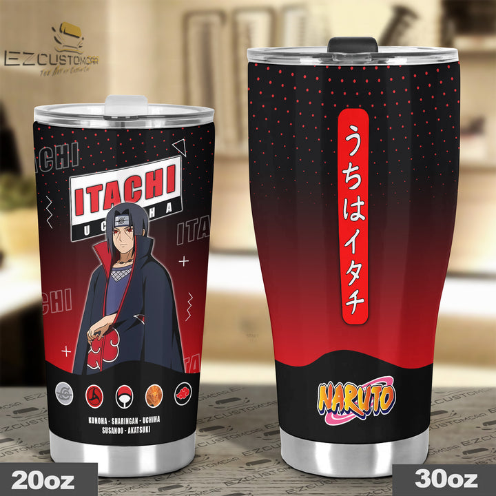 Itachi Uchiha Tumbler - Personalized Naruto custom Travel Tumblers - EzCustomcar - 4