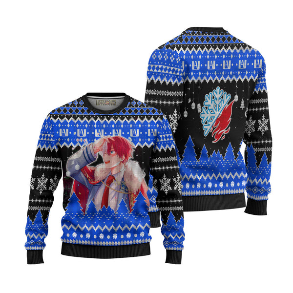 Todoroki Shoto My Hero Academia Anime Christmas Ugly Sweater Anime Xmas Gift Ideas 2023 - EzCustomcar - 1