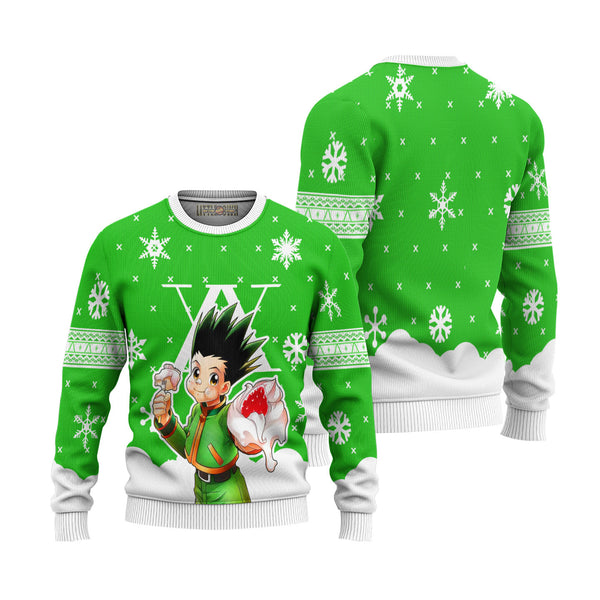 Hunter x Hunter Gon freecss Anime Christmas Ugly Sweater Anime Xmas Gift Ideas 2023 - EzCustomcar - 1