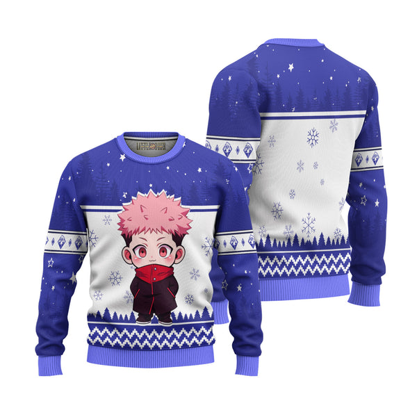 Jujutsu Kaisen Itadori Yuji Anime Christmas Ugly Sweater Anime Xmas Gift Ideas 2023 - EzCustomcar - 1