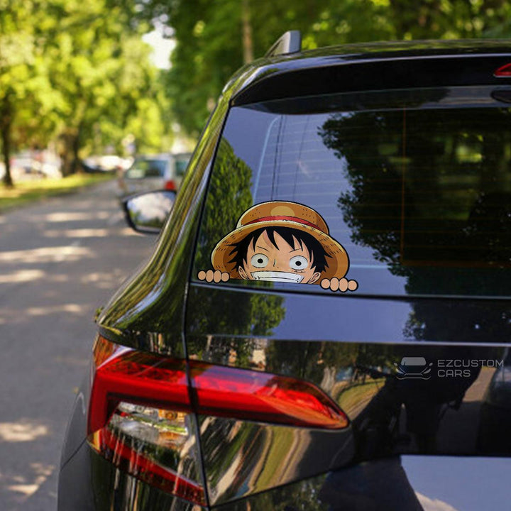 One Piece Car Accessories Anime Car Sticker Luffy - EzCustomcar - 1