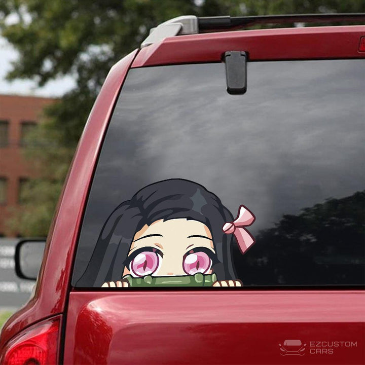 Demon Slayer Car Accessories Anime Car Sticker Nezuko Kamado - EzCustomcar - 3