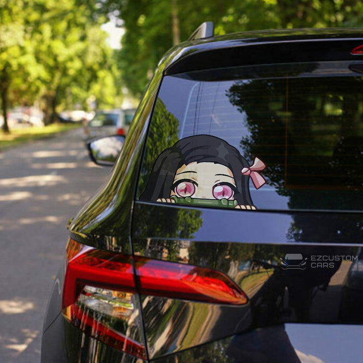 Demon Slayer Car Accessories Anime Car Sticker Nezuko Kamado - EzCustomcar - 1