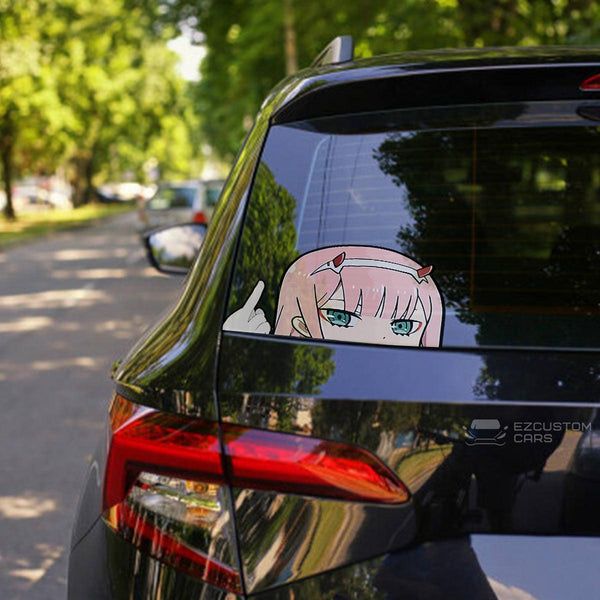 DARLING in the FRANXX Car Accessories Anime Car Sticker Zero Two - EzCustomcar - 1