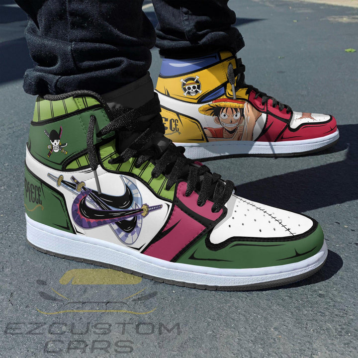 Luffy x Zoro Shoes Custom One Piece Sneakers - EzCustomcar - 3