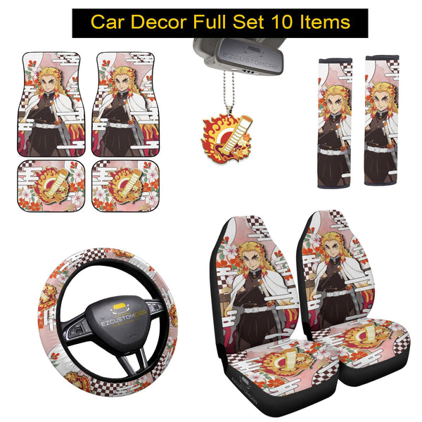 Kyojuro Rengoku Bundle Car Interior Decoration Accessories - EzCustomcar - 1