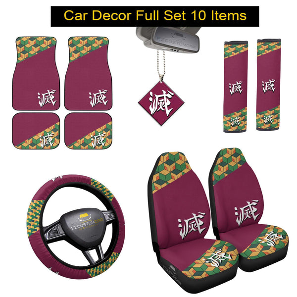 Gyuu Tomioka Bundle Car Interior Decoration Accessories - EzCustomcar - 1