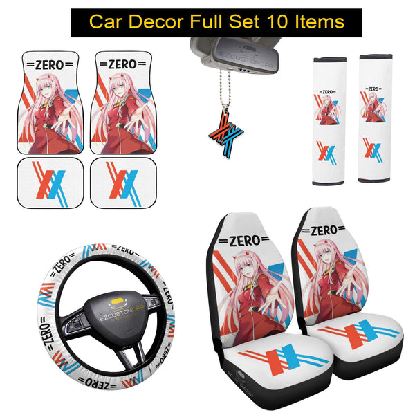 Zero Two Bundle Car Interior Decoration Accessories - EzCustomcar - 1