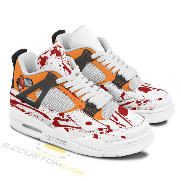 Denji J4 Sneakers - Personalized Chainsaw Man custom anime shoes - EzCustomcar - 1