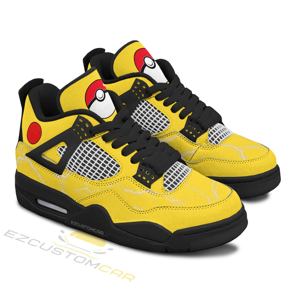 Pikachu J4 Sneakers - Personalized Pokemon custom anime shoes - EzCustomcar - 1