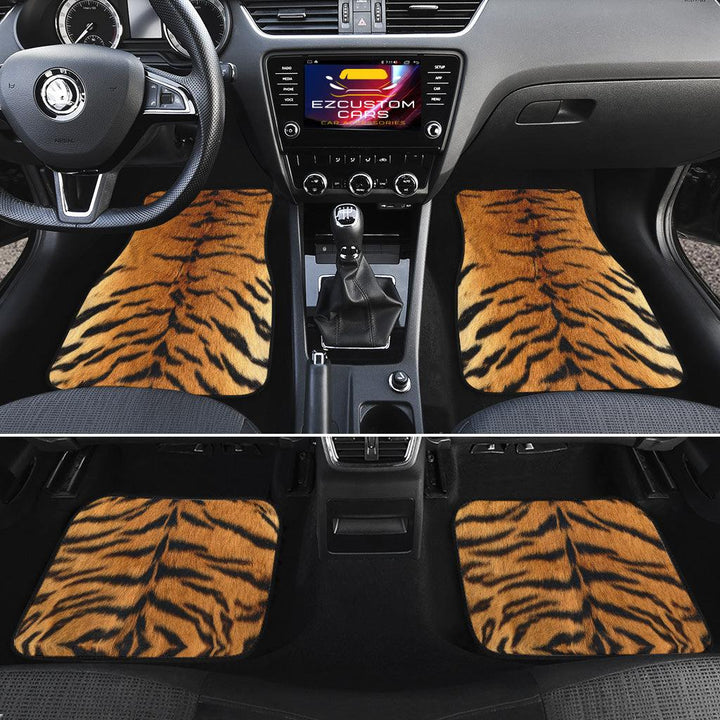 Tiger Skin Car Floor Mats Custom Animal Car Accessories-ezcustomcar-12