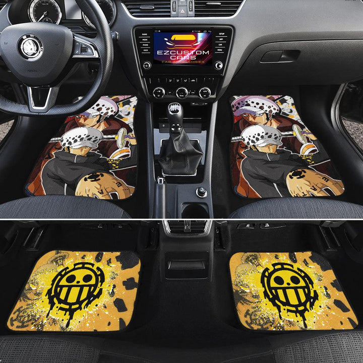 Trafalgar Law Car Floor Mats Custom Anime One Piece Car Accessories-ezcustomcar-12