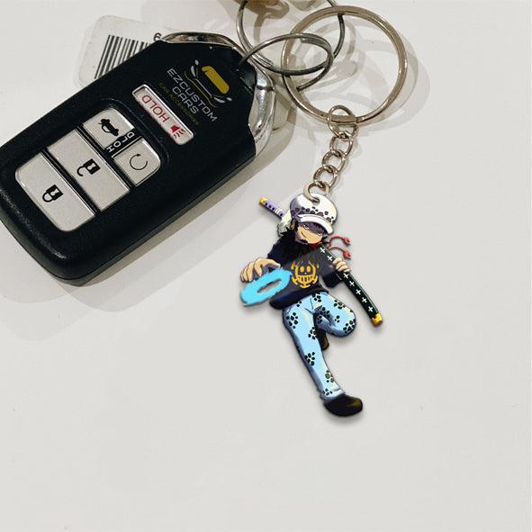 Trafalgar Law Keychains Custom One Piece Anime Car Accessories - EzCustomcar - 2