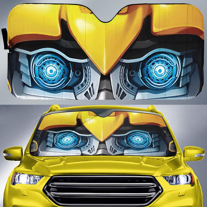 Transformer Bumblebee Eyes Custom Car Windshield Sunshades - EzCustomcar - 2