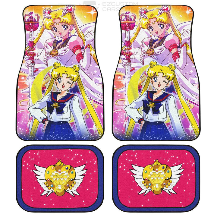 Usagi Tsukino Car Floor Mats Custom Sailor Moon Car Accessories Anime Christmas Gifts - EzCustomcar - 1