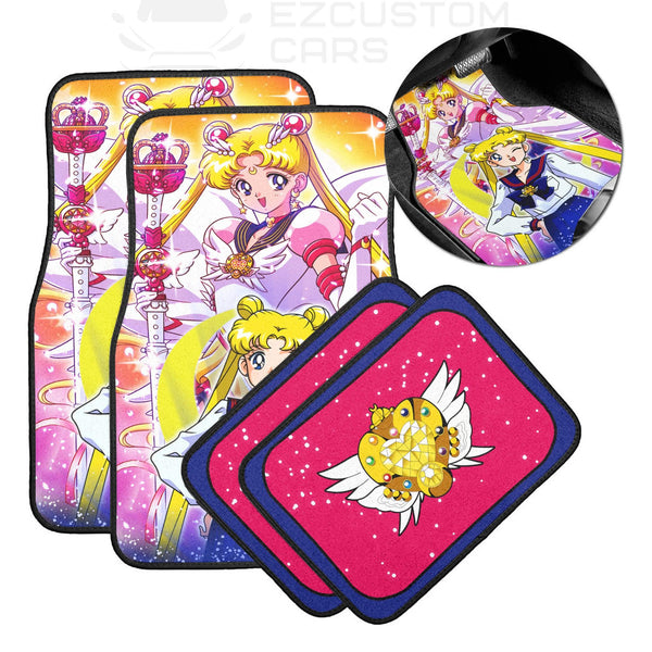 Usagi Tsukino Car Floor Mats Custom Sailor Moon Car Accessories Anime Christmas Gifts - EzCustomcar - 2