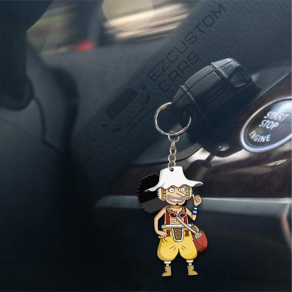 God Usopp Keychains Custom One Piece Anime Car Accessories - EzCustomcar - 4