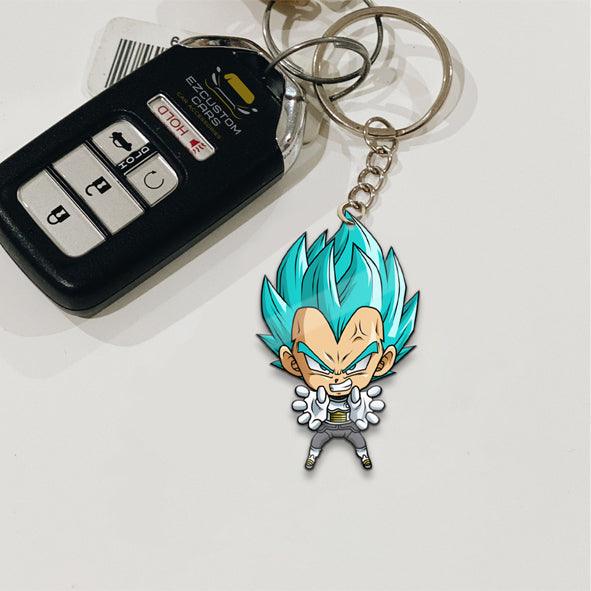 Vegeta Super Saiyan Blue Keychains Custom Anime Dragon Ball Car Accessories - EzCustomcar - 2