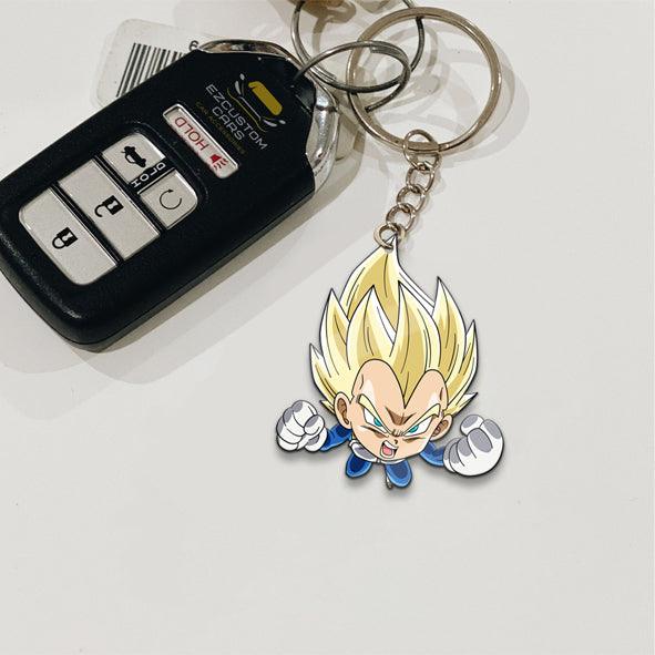 Vegeta Super Saiyan Keychains Custom Anime Dragon Ball Car Accessories - EzCustomcar - 2