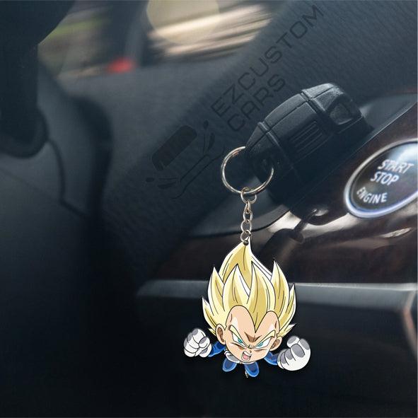 Vegeta Super Saiyan Keychains Custom Anime Dragon Ball Car Accessories - EzCustomcar - 4