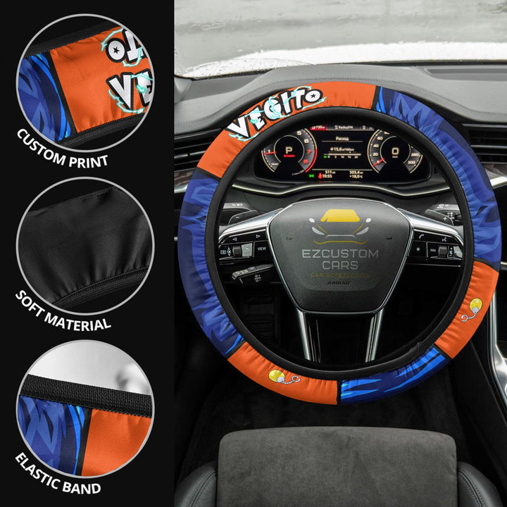 Vegito Dragon Ball Steering Wheel Cover Custom Anime Car Accessories - EzCustomcar - 2