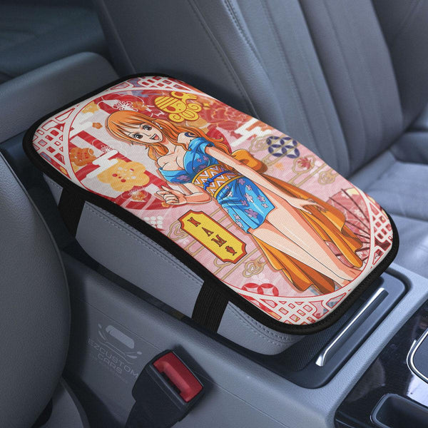 Nami Wano Center Console Armrest Cover Custom One Piece Car Accessories - EzCustomcar - 1