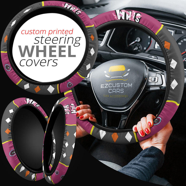 Whis Dragon Ball Steering Wheel Cover Custom Anime Car Accessories - EzCustomcar - 4