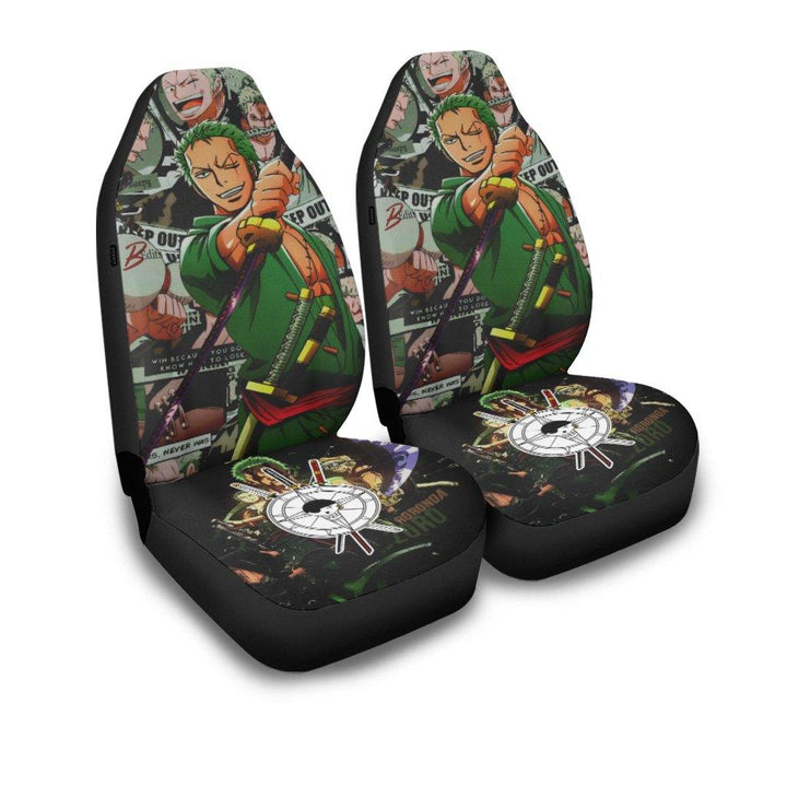 Zoro Car Seat Covers One Piece Anime Car Accessories - Customforcars - 2