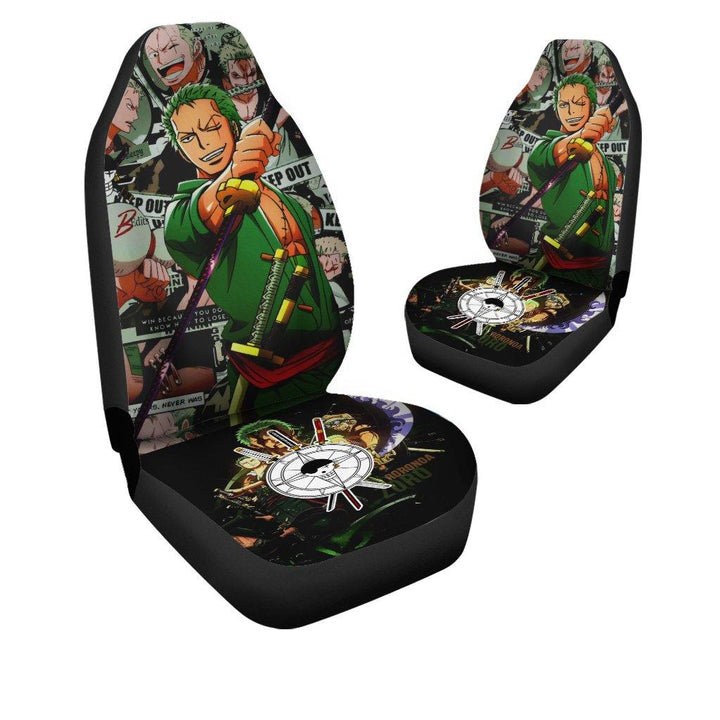 Zoro Car Seat Covers One Piece Anime Car Accessories - Customforcars - 4