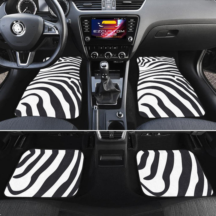 Zebra Skin Car Floor Mats Custom Animal Car Accessories-ezcustomcar-12