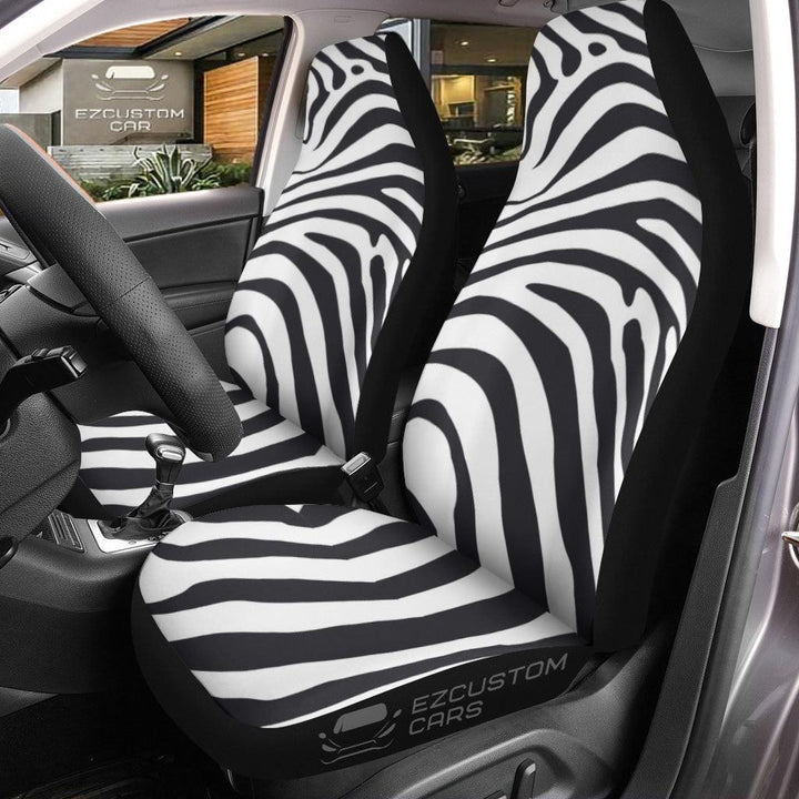 Zebra Skin Car Seat Covers Custom Animal Car Accessoriesezcustomcar.com-1