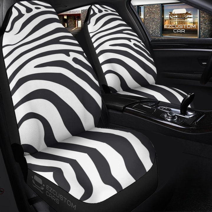 Zebra Skin Car Seat Covers Custom Animal Car Accessories - EzCustomcar - 3