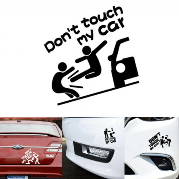 Don't Touch My Car Reflective Bumper Car Sticker - EzCustomcar - 1