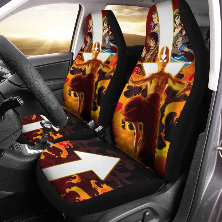 Aang Car Seat Covers Custom Avatar: The Last Airbender Anime - Customforcars - 2