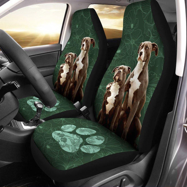 American Pit Bull Terrier Custom Car Seat Coversezcustomcar.com-1