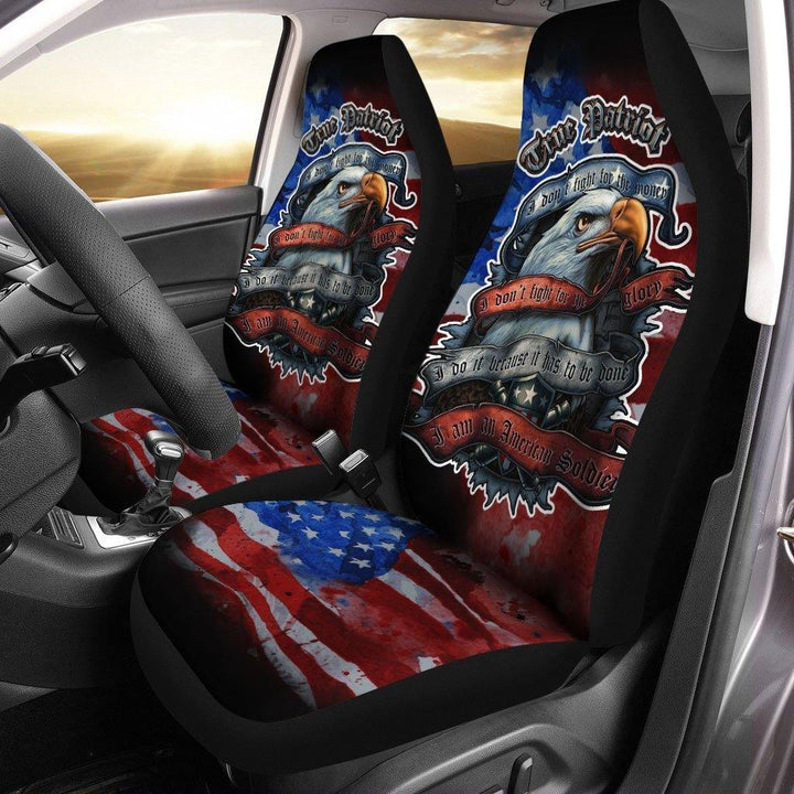 American Soldier True Patriot Car Seat Coversezcustomcar.com-1