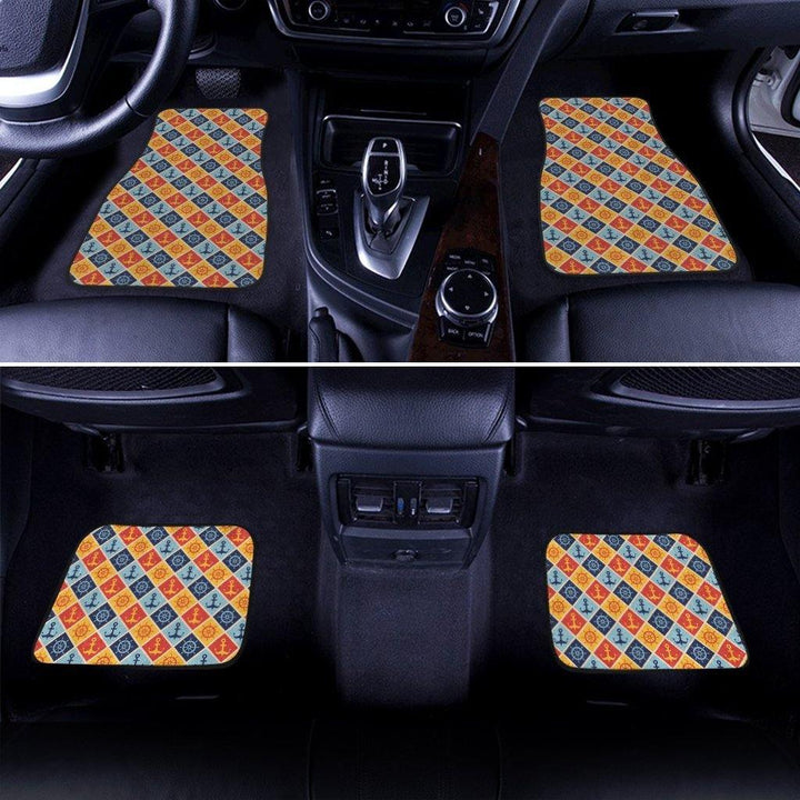 Anchor Pattern Car Floor Mats-ezcustomcar-12