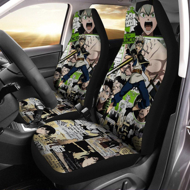 Asta Black Clover Car Seat Covers Anime Fan Giftezcustomcar.com-1