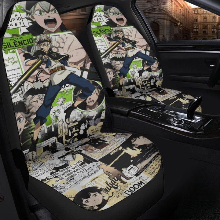 Asta Black Clover Car Seat Covers Anime Fan Gift - Customforcars - 3