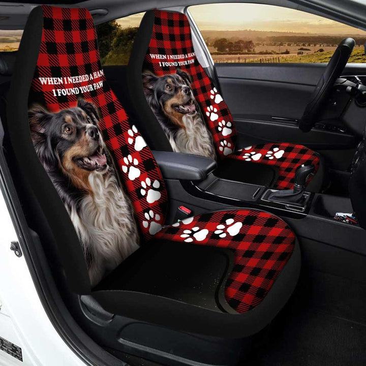 Australian Shepherd Dog Car Seat Covers I Found Your Paw - Customforcars - 3