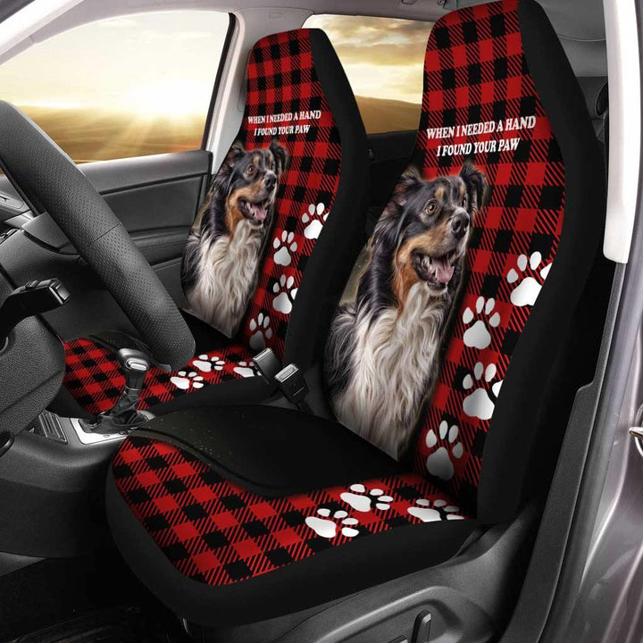 Australian Shepherd Dog Car Seat Covers I Found Your Paw - Customforcars - 2