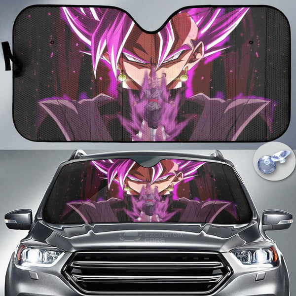 Dragon Ball Super Anime Car Accessories Custom Black Goku Car Sun shade - EzCustomcar - 1