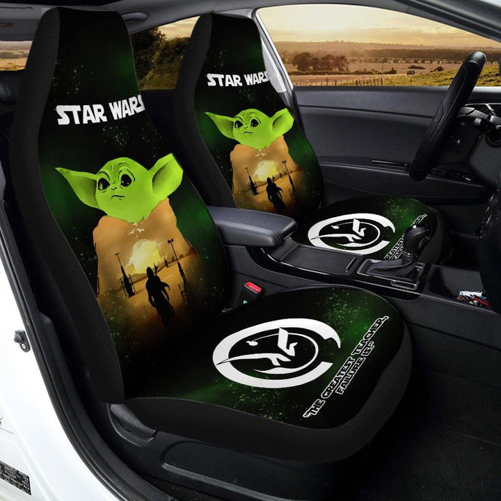 Baby Yoda Star Wars Custom Car Seat Covers - Customforcars - 2