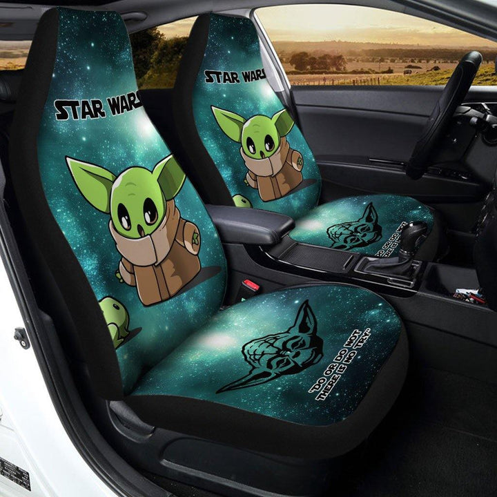 Baby Yoda Cute Art Car Seat Covers - Customforcars - 2